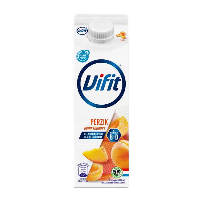 Vifit Drinkyoghurt Perzik 500 ml Pak met punt