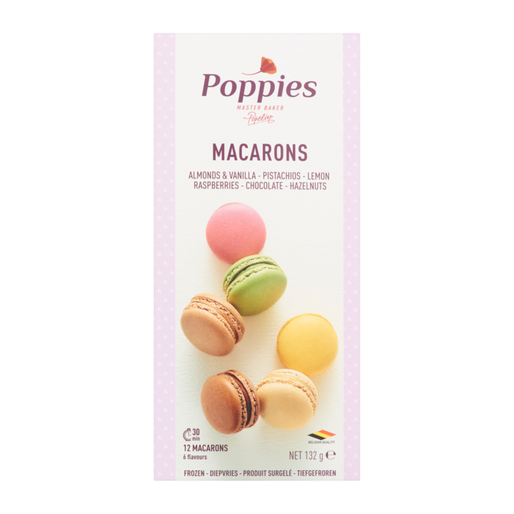 Poppies - Macarons - 12 Stuks