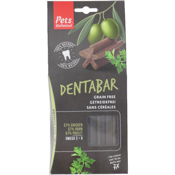 Pet&amp;#x27;s Unlimited Dentabar Medium 7St