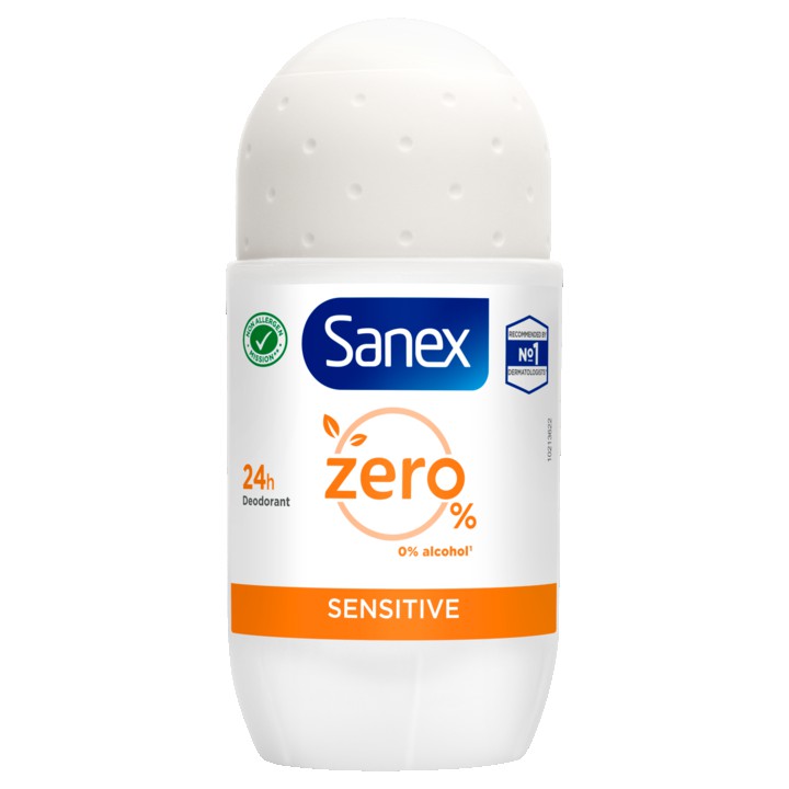 Sanex Zero% Sensitive Gevoelige Huid Deodorant Roller 50ml