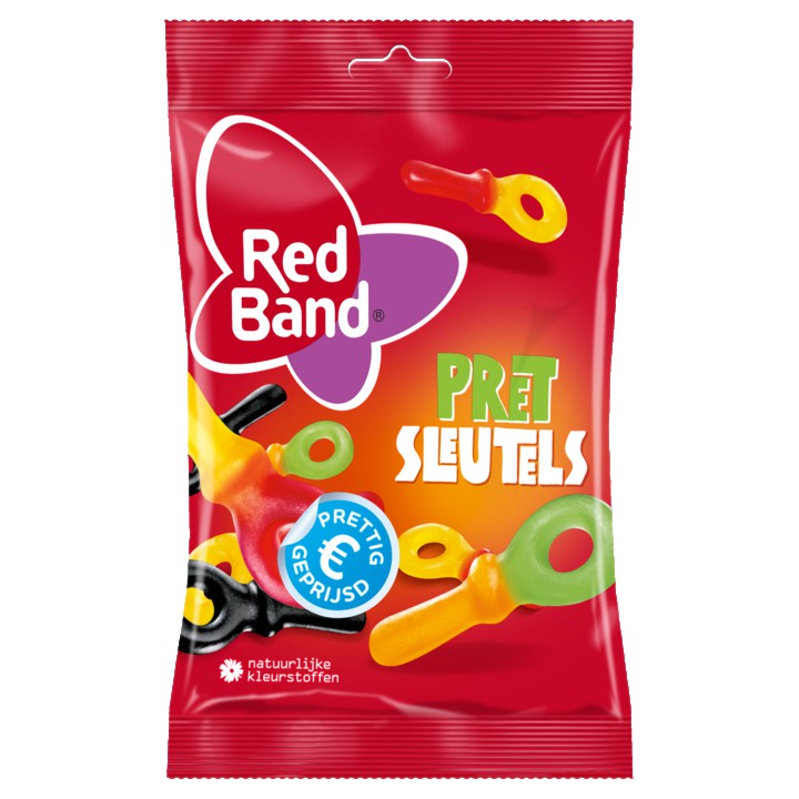 Red Band Pret Sleutels Snoep 180g