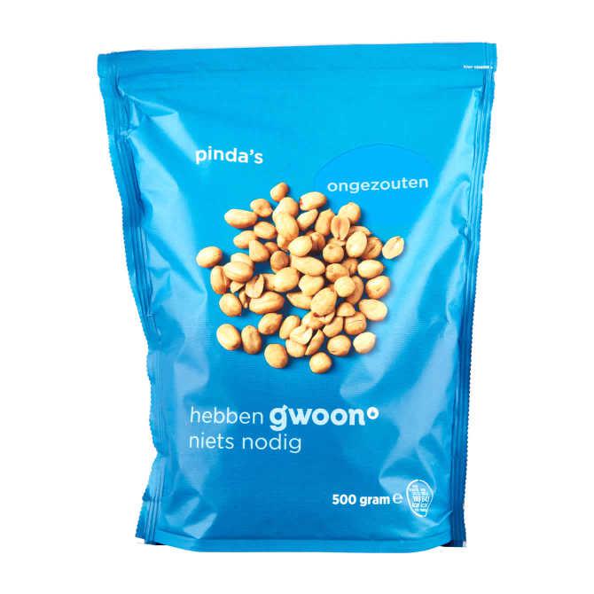 g'woon Pinda's ongezouten