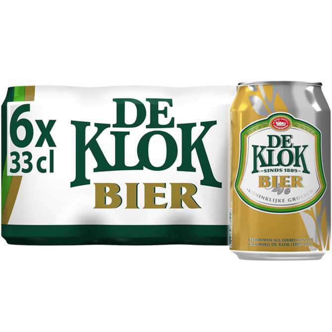 De Klok Pilsner Bier 6-pack Blik - 6 x 50 cl