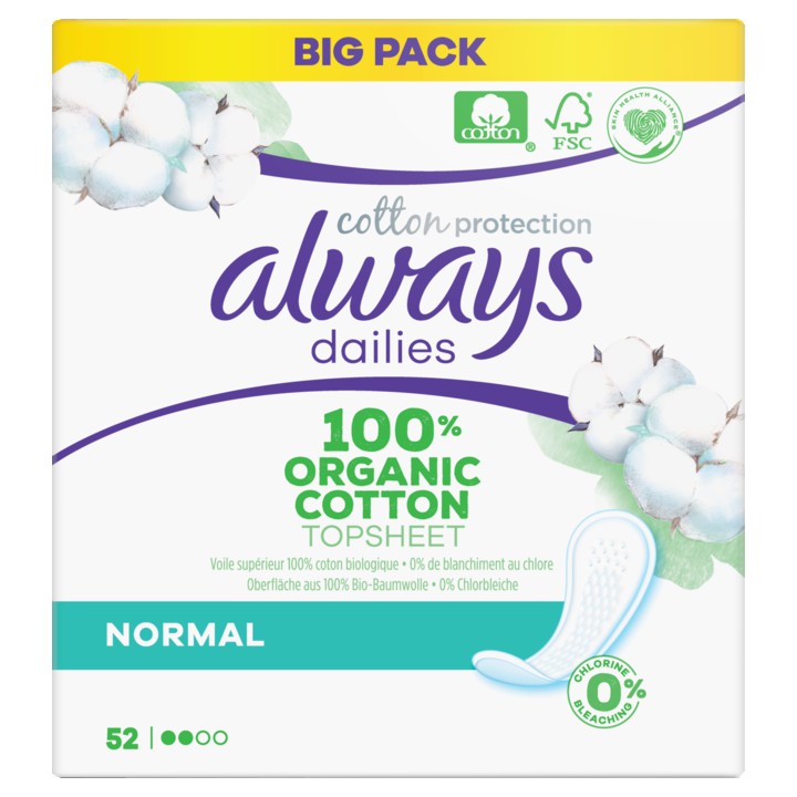 Always Dailies Cotton Protection Inlegkruisjes