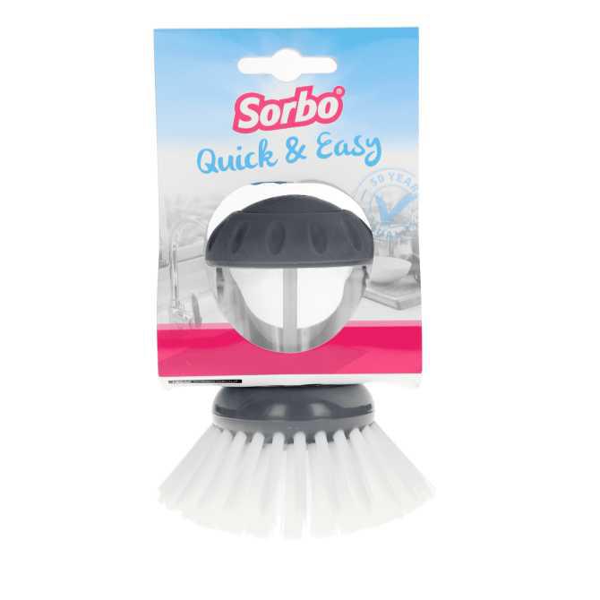 Sorbo Quick &amp; Easy afwasborstel met doseerpomp assorti