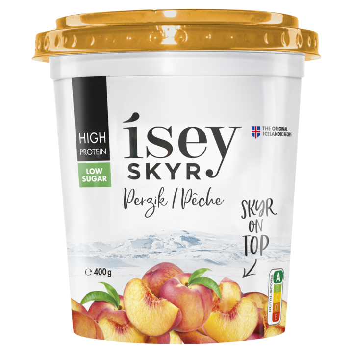 &amp;Iacute;sey Skyr On Top Perzik 400g