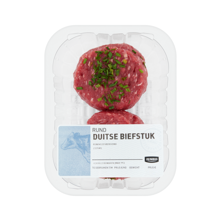 Jumbo Duitse Biefstuk Rund 2 Stuks 205g