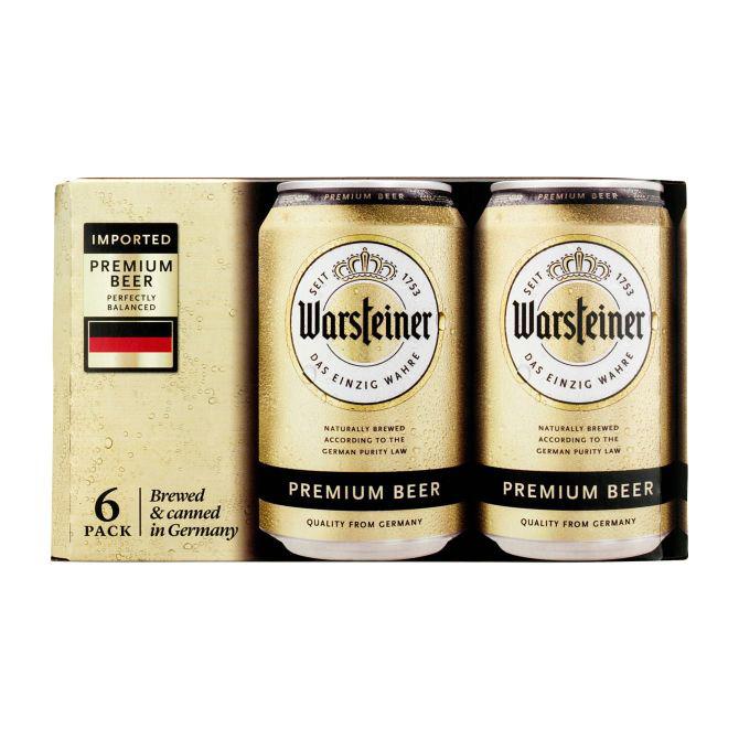 Warsteiner Bier blik 6 x 33 cl