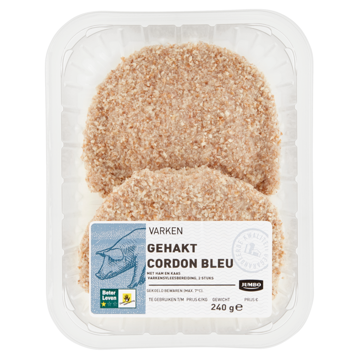 Jumbo Gehakt Cordon Bleu 2 Stuks