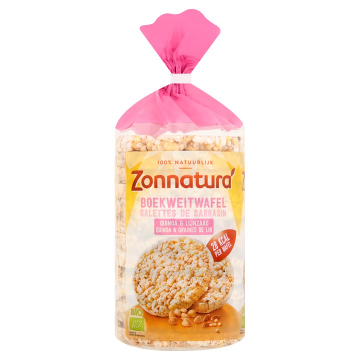 Zonnatura Boekweitwafel Quinoa &amp;amp; Lijnzaad 100g