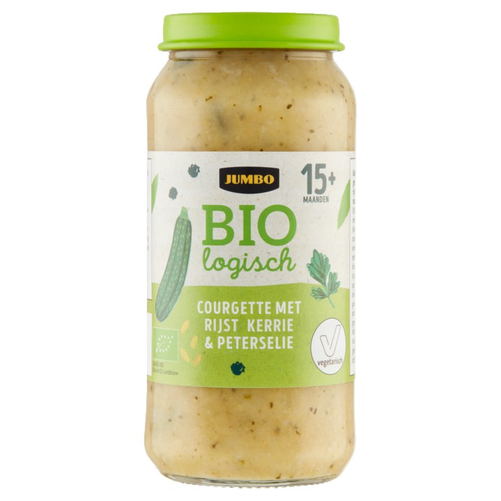 Jumbo Biologisch Courgette met Rijst, Kerrie &amp;amp; Peterselie 15+ Maanden 250g