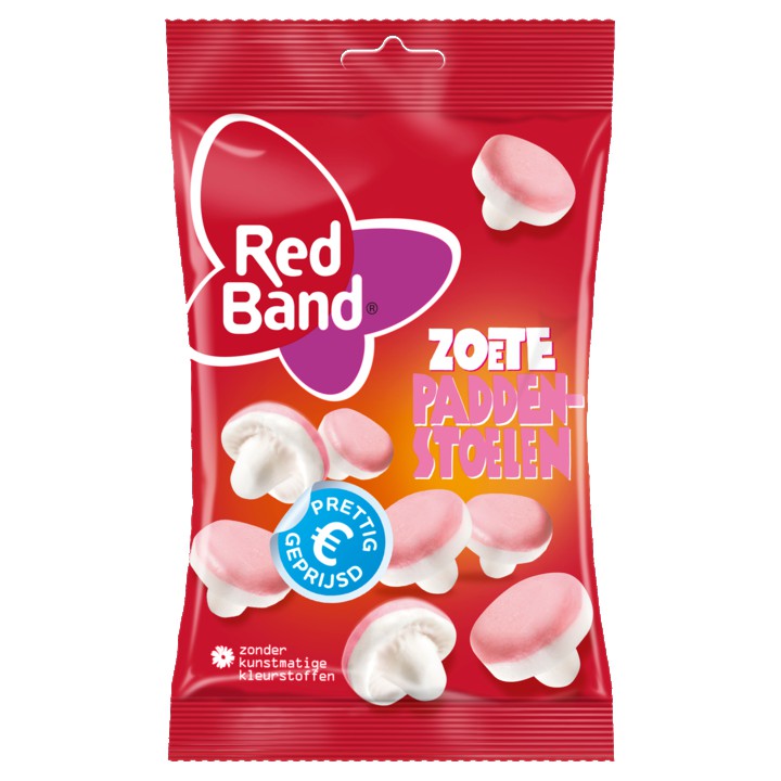 Red Band Zoete Paddenstoelen Zacht Snoep 130g