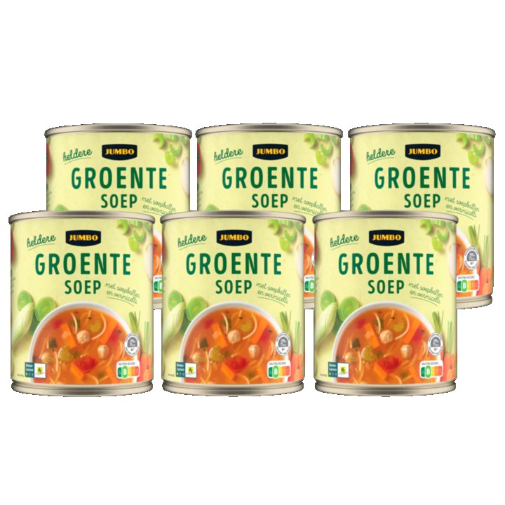 Jumbo Groentesoep met Soepballen en Vermicelle 6 x 800ml