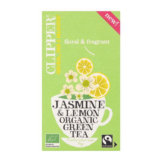 Clipper Green tea jasmine lemon biologisch