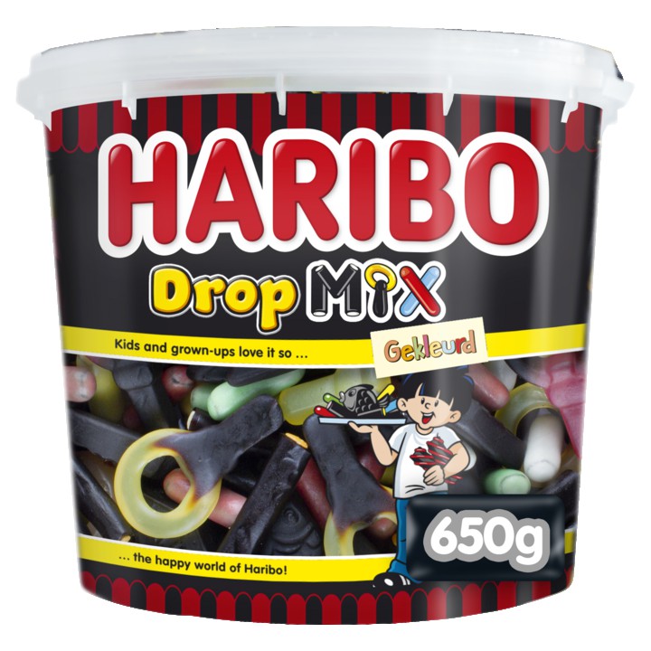 Haribo Dropmix Gekleurd 650g