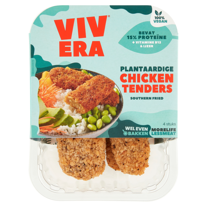 Vivera Plantaardige Chicken Tenders 4 Stuks 200g