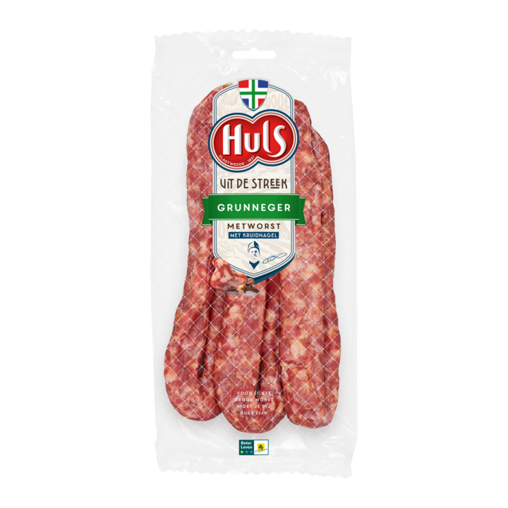 Huls Grunneger Metworst met Kruidnagel 3 x 150g