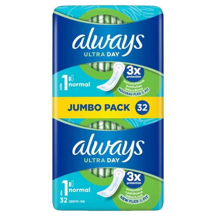 Always Ultra Maandverband Normal (S1), x32