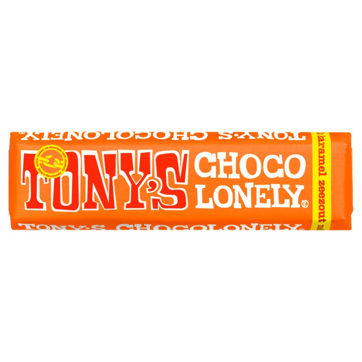 Tony&amp;#x27;s Chocolonely Melk Karamel Zeezout 47g