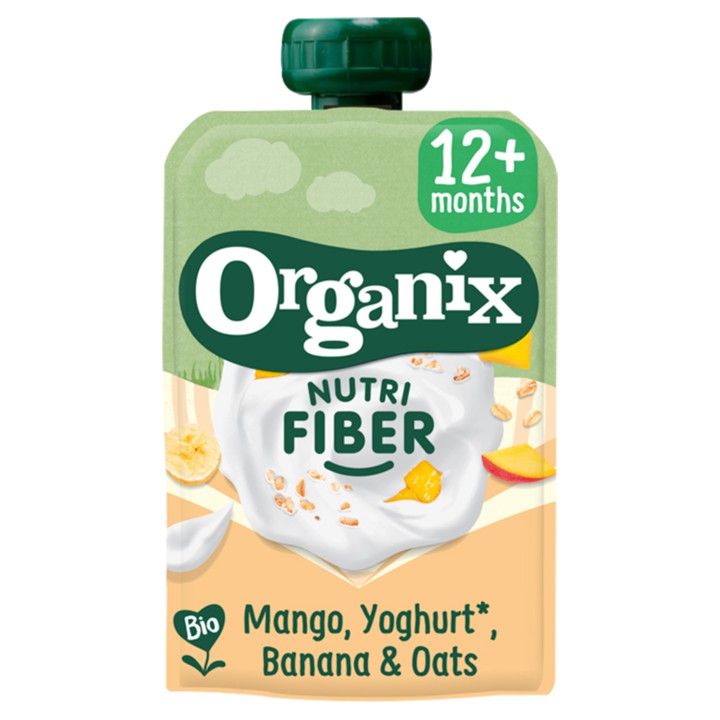 Organix Knijpfruit Mango, Yoghurt, Banaan &amp;amp; Haver