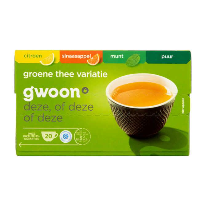 g&#039;woon Groene thee variatie