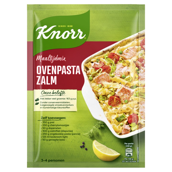 Knorr Maaltijdmix Ovenpasta Zalm 57g