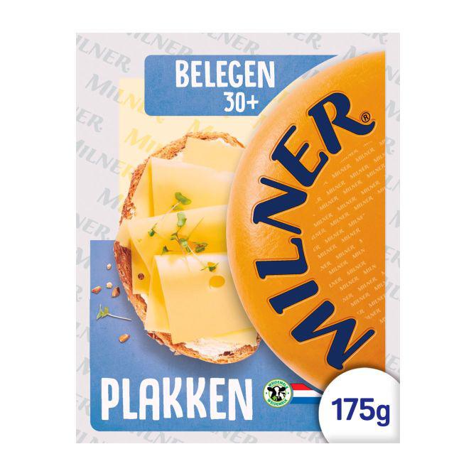 Milner Belegen 30+ kaas plakken