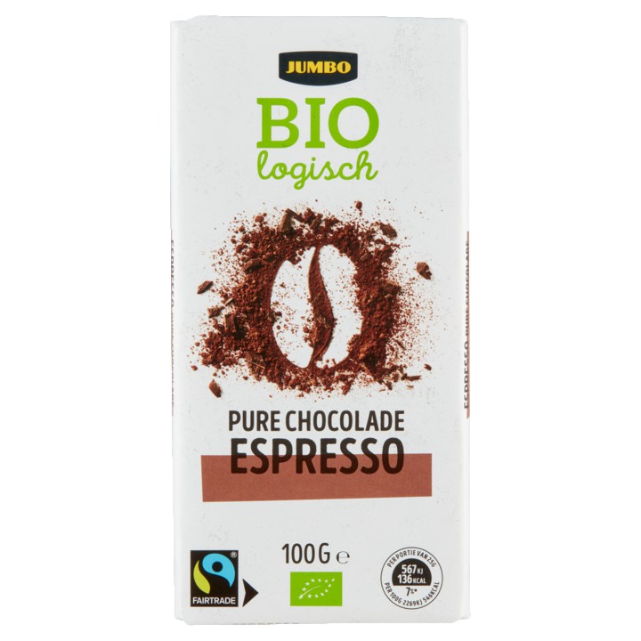 Jumbo Biologisch Pure Chocolade Espresso 100g