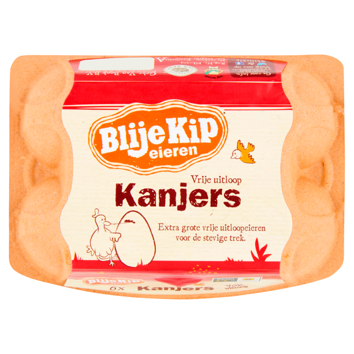 Blije Kip Eieren Vrije Uitloop Kanjers 6 Stuks