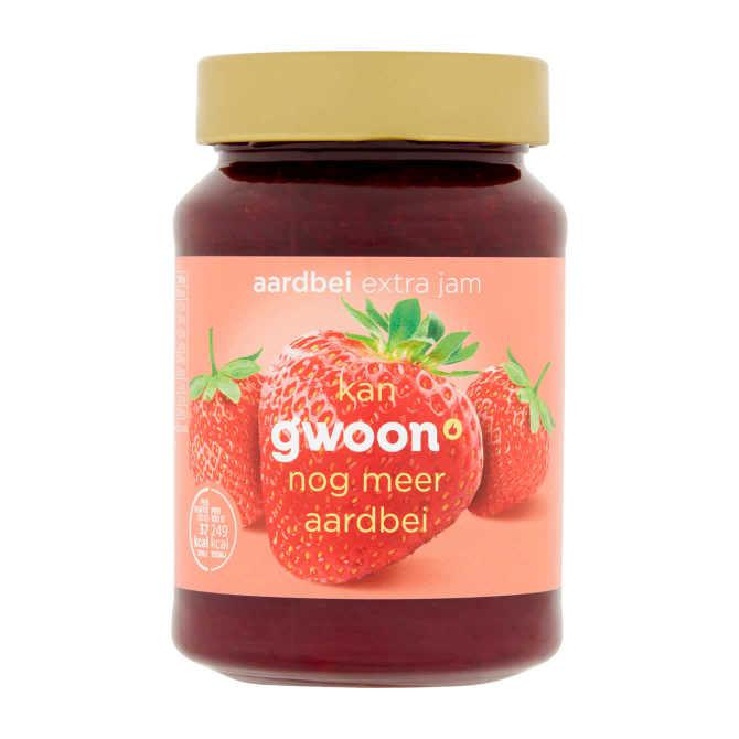 g&#039;woon Extra jam aardbei