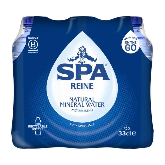 Spa Reine Mineraalwater koolzuurvrij fles 6 x 33 cl