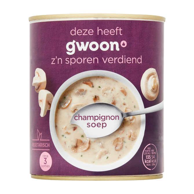 g&#039;woon Soep champignon