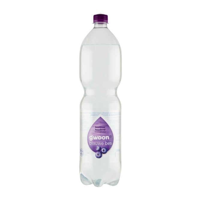 g&#039;woon Mineraalwater koolzuurhoudend bosbes