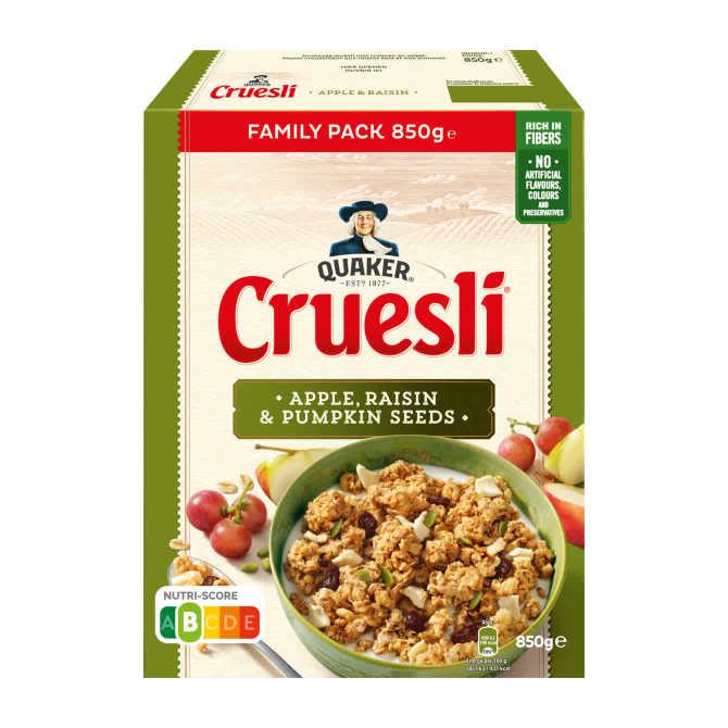 Quaker Cruesli Appel &amp; Rozijn Ontbijtgranen