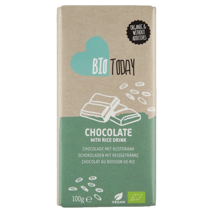 BioToday Chocolade met Rijstdrank 100g