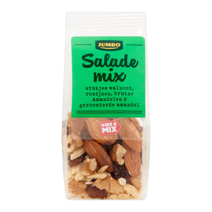 Jumbo Salade Mix Stukjes Walnoot, Rozijnen, Bruine &amp;amp; Geroosterde Amandelen 50g