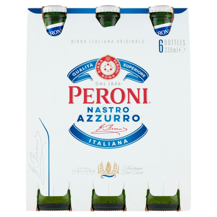 Peroni - Nastro Azzurro - Fles - 6 x 330ML