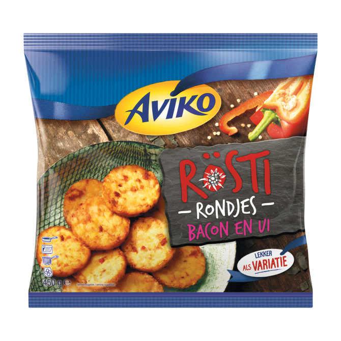 Aviko R&amp;ouml;sti rondjes bacon &amp; ui