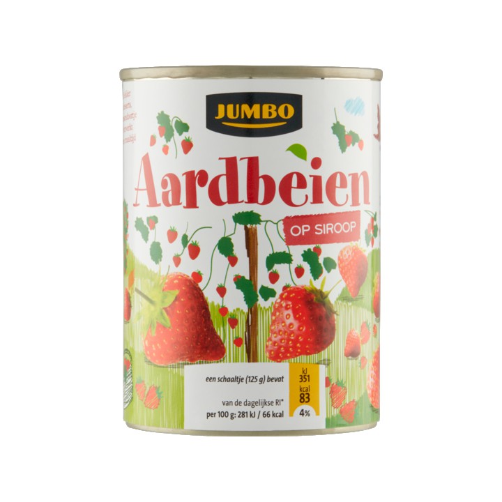 Jumbo Aardbeien op Siroop 400g