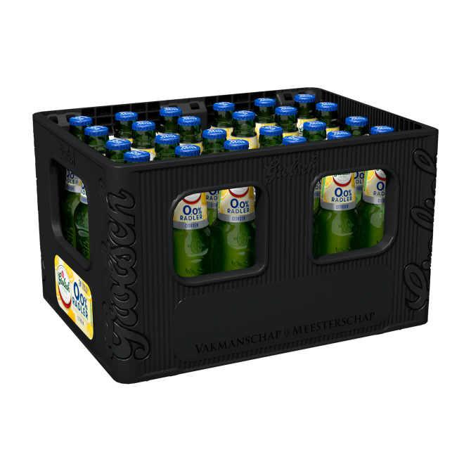 Grolsch Radler Citroen 0.0% Alcoholvrij Bier Krat - 24 x 30 cl