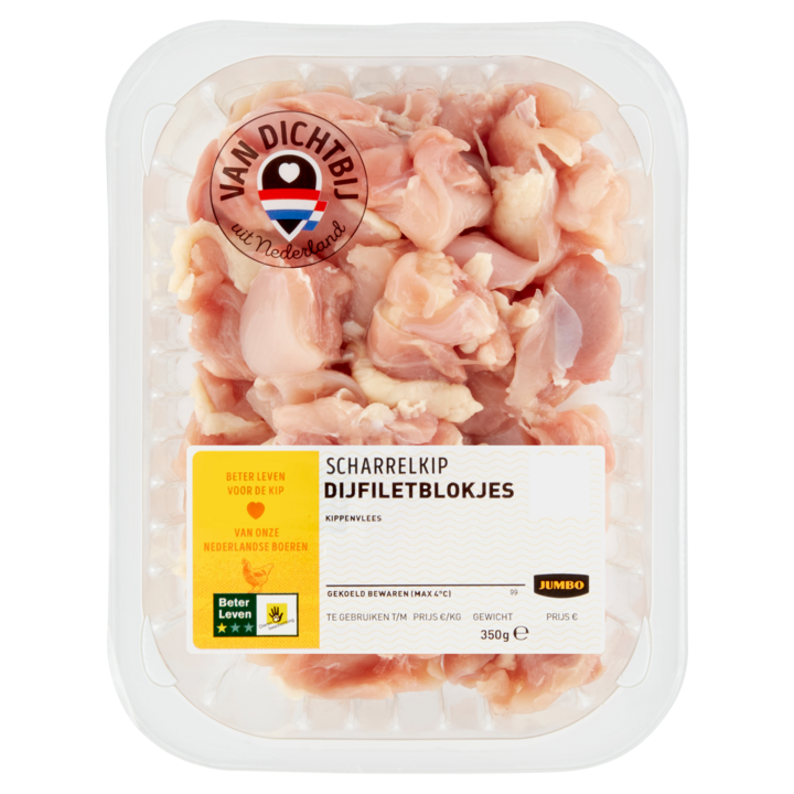 Jumbo Scharrelkip Dijfiletblokjes 350g