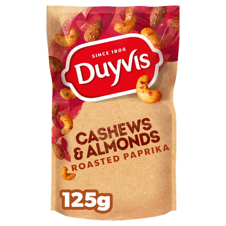 Duyvis Noten Amandelen &amp;amp; Cashews Paprika 125gr