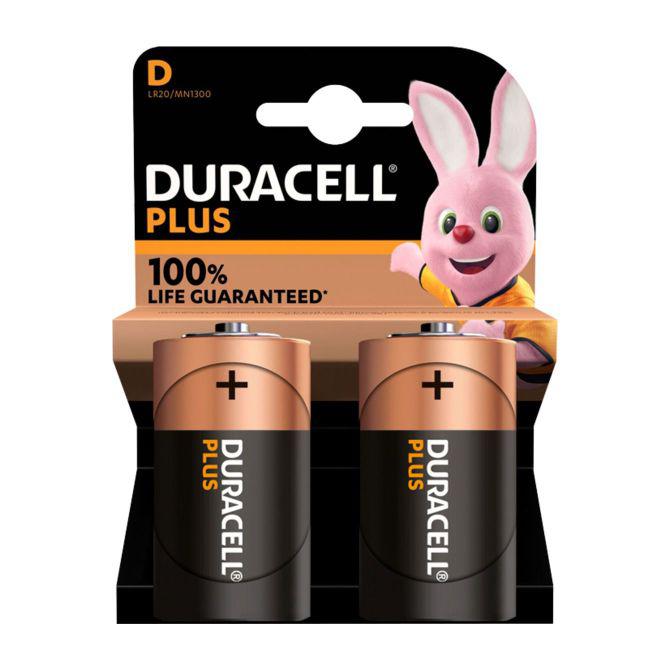 Duracel Alkaline Plus D batterijen