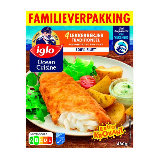 Iglo Ocean cuisine lekkerbekje traditioneel