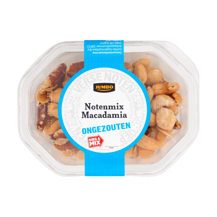 Jumbo Ongezouten Notenmix Macadamia 130g