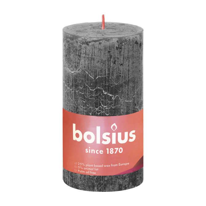 Bolsius Rustiek stormy grey 130/68