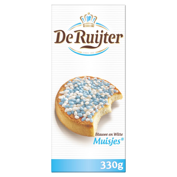 De Ruijter Muisjes Blauwe &amp;amp; Witte 330g