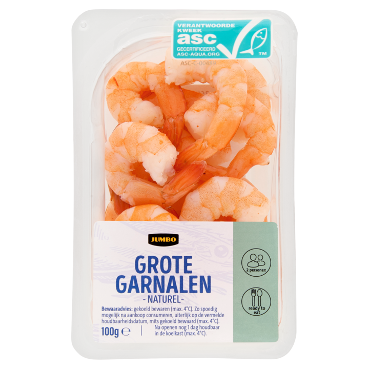 Jumbo Grote Garnalen Naturel 100g