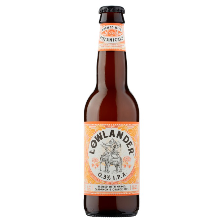 Lowlander - I.P.A. - Alcoholvrij 0,3%  - Fles  330ML