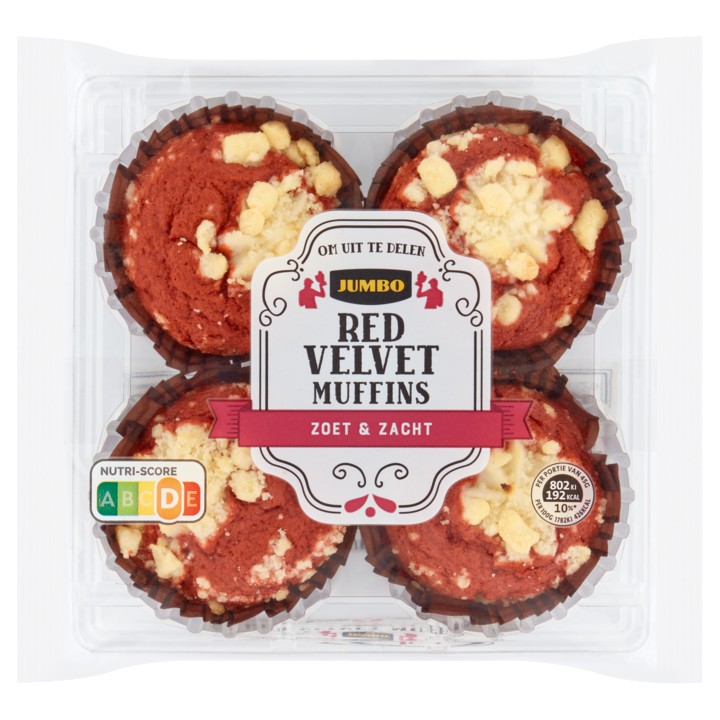 Jumbo Red Velvet Muffins 180g